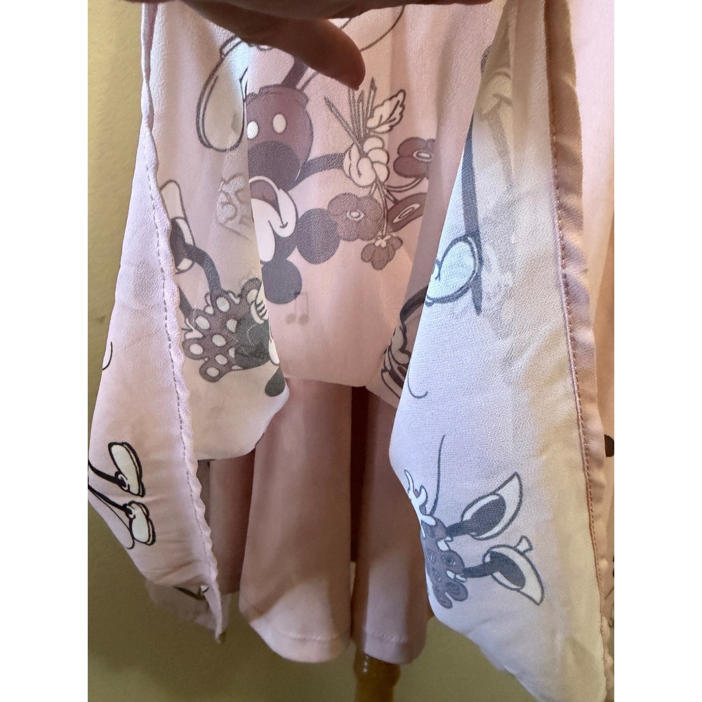 Torrid Disney Mickey Minnie Mouse Lace Yoke Flutter Sleeve Midi Dress Plus 2 2X - Picture 8 of 9